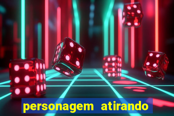 personagem atirando uma pedra num pássaro