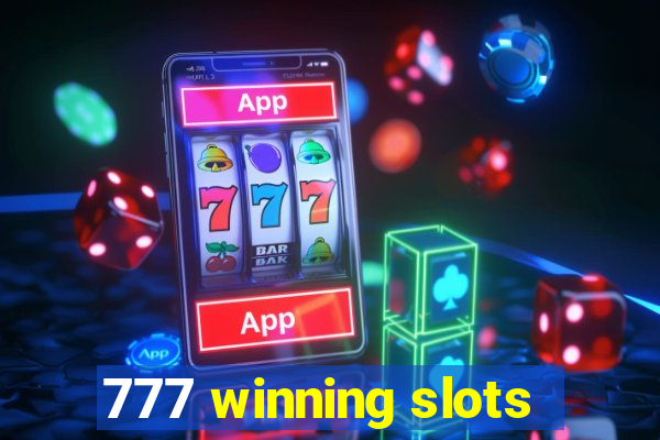 777 winning slots