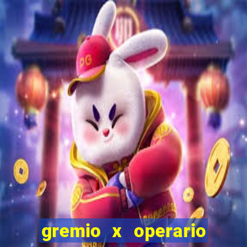 gremio x operario ao vivo