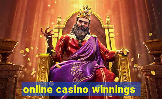 online casino winnings