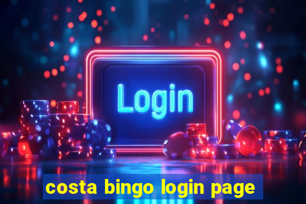 costa bingo login page