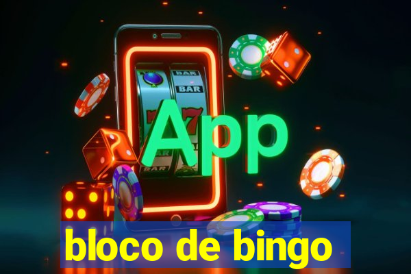 bloco de bingo