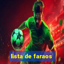 lista de faraos