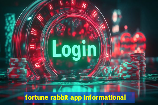 fortune rabbit app Informational