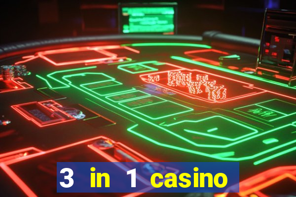 3 in 1 casino game table