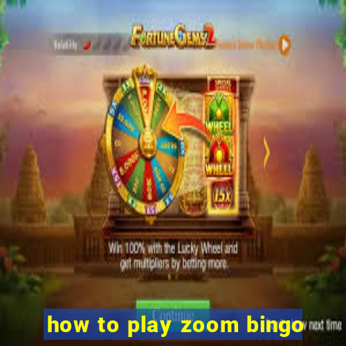 how to play zoom bingo