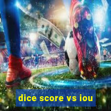 dice score vs iou