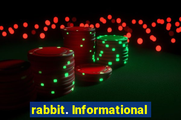 rabbit. Informational