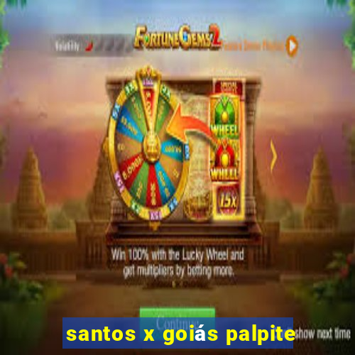 santos x goiás palpite