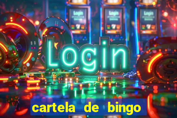 cartela de bingo da sorte