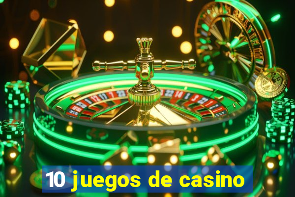 10 juegos de casino