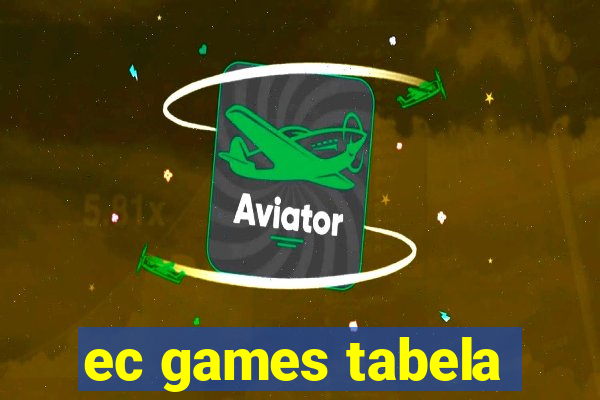 ec games tabela