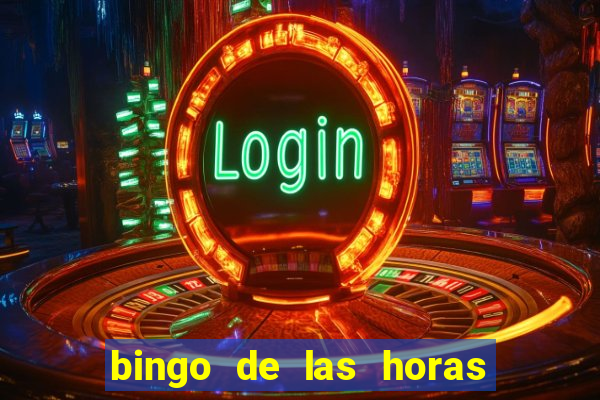 bingo de las horas para imprimir