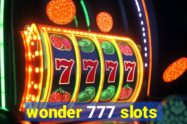 wonder 777 slots