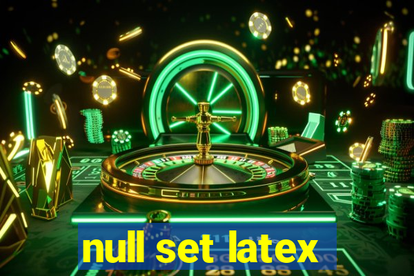 null set latex