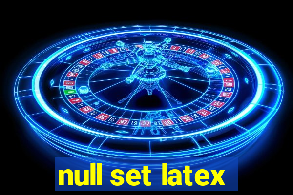 null set latex