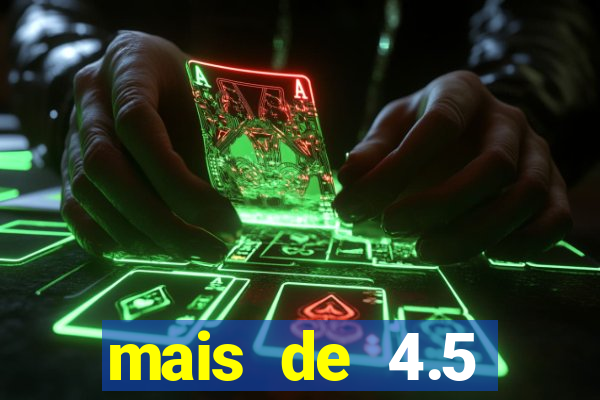 mais de 4.5 escanteios o que significa