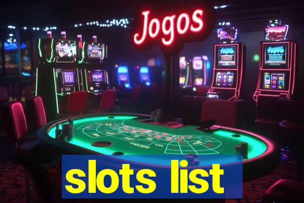 slots list