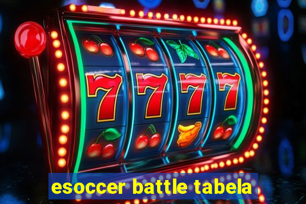 esoccer battle tabela