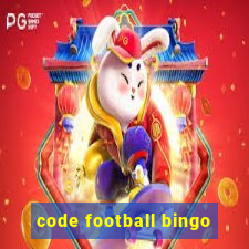 code football bingo