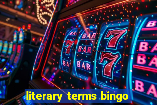 literary terms bingo