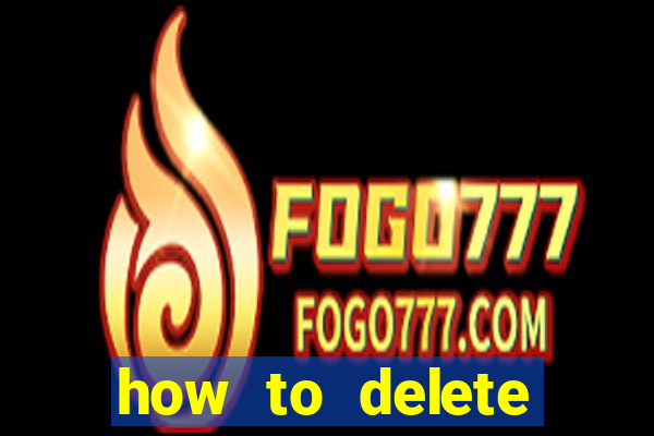 how to delete account in bingo plus