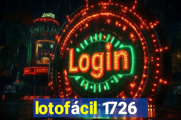 lotofácil 1726