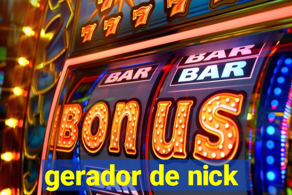 gerador de nick