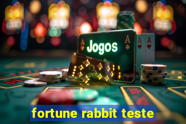 fortune rabbit teste