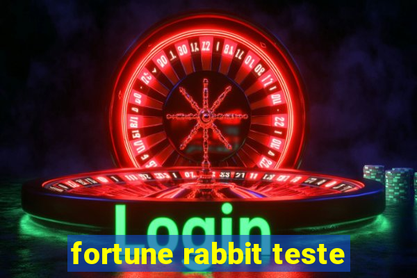 fortune rabbit teste