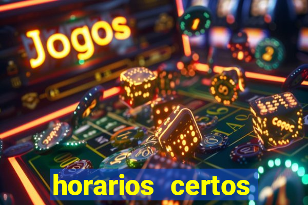 horarios certos para jogar fortune tiger