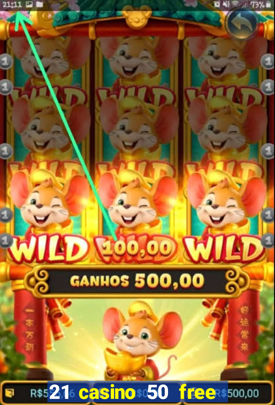 21 casino 50 free spins book of dead