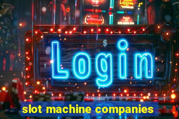 slot machine companies