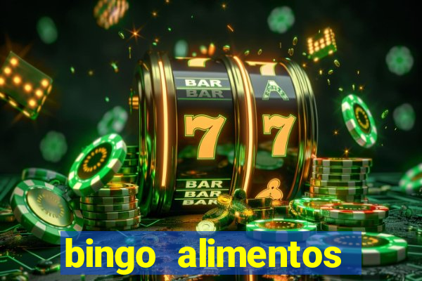 bingo alimentos para imprimir