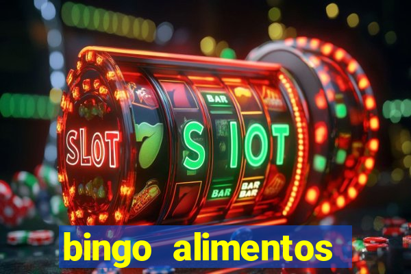 bingo alimentos para imprimir