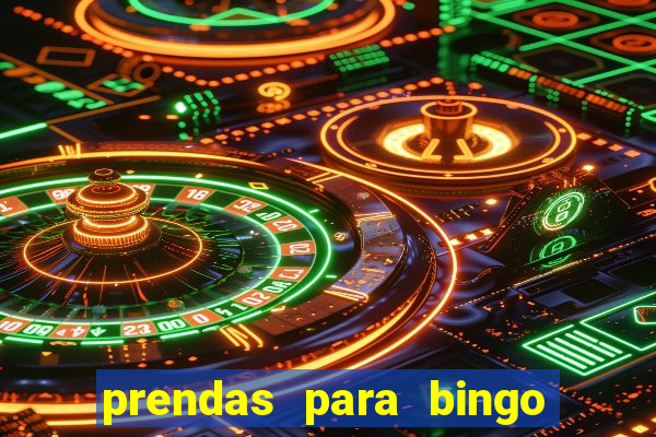 prendas para bingo de natal