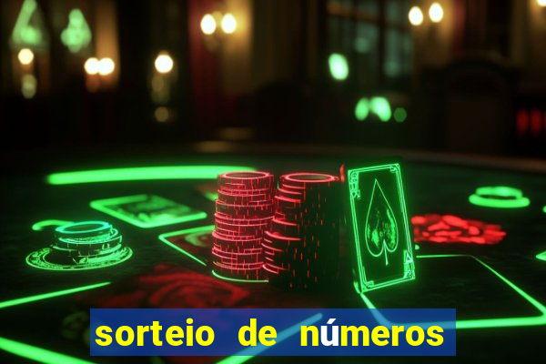 sorteio de números para bingo