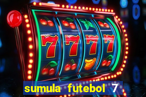 sumula futebol 7 society excel