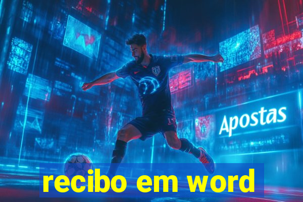 recibo em word