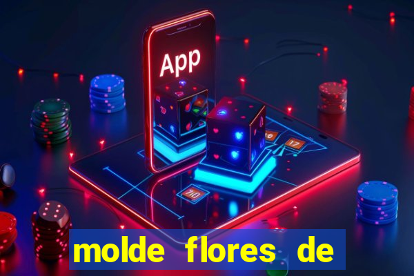 molde flores de papel para imprimir