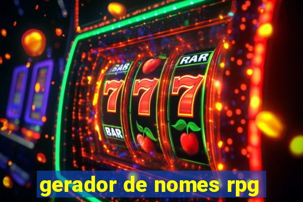 gerador de nomes rpg