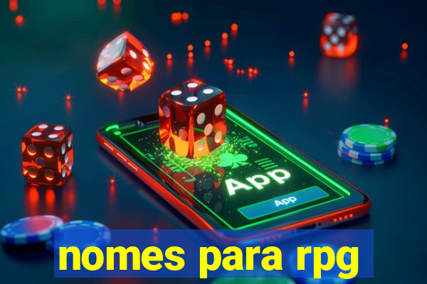 nomes para rpg