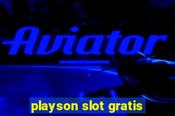 playson slot gratis