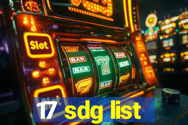 17 sdg list