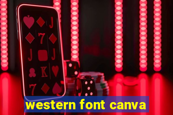 western font canva