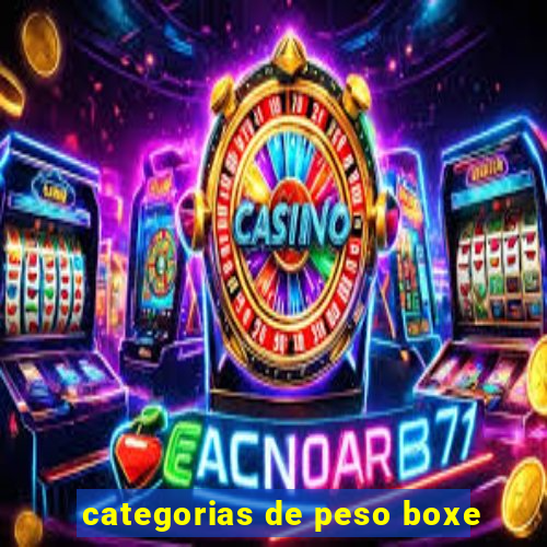 categorias de peso boxe