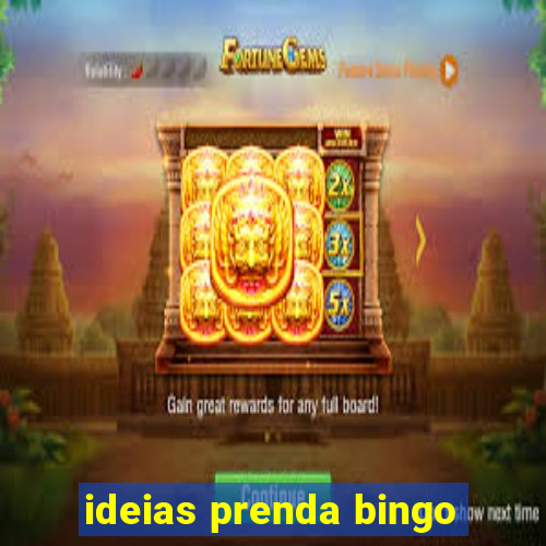 ideias prenda bingo