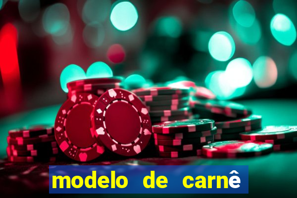 modelo de carnê de pagamento word