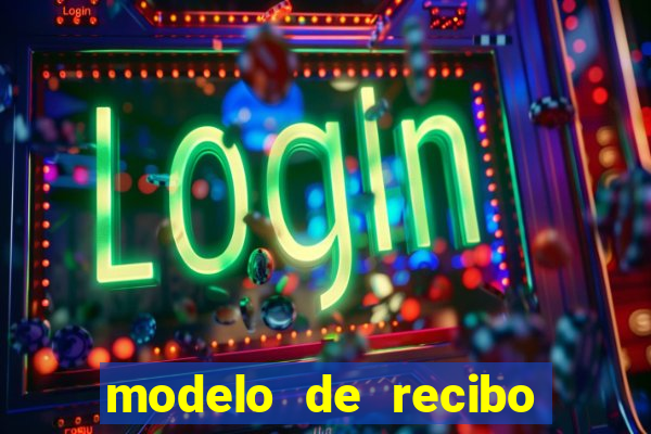 modelo de recibo de pagamento autonomo