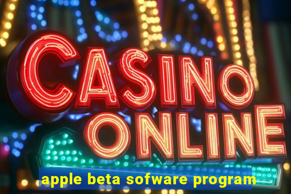 apple beta sofware program